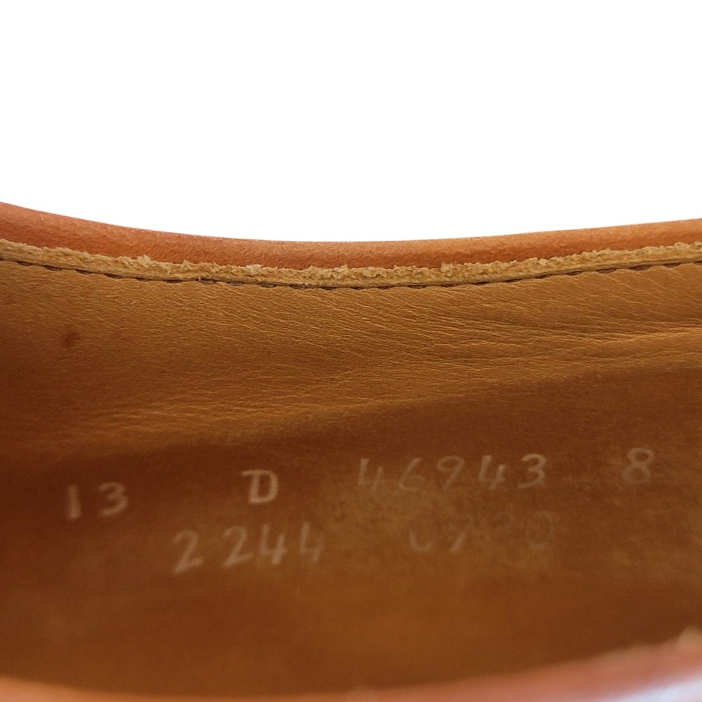 Allen Edmonds Lauderdale Woven Leather Oxfords Brown Cap Toe Dress Shoes 13 D - Picture 11 of 11